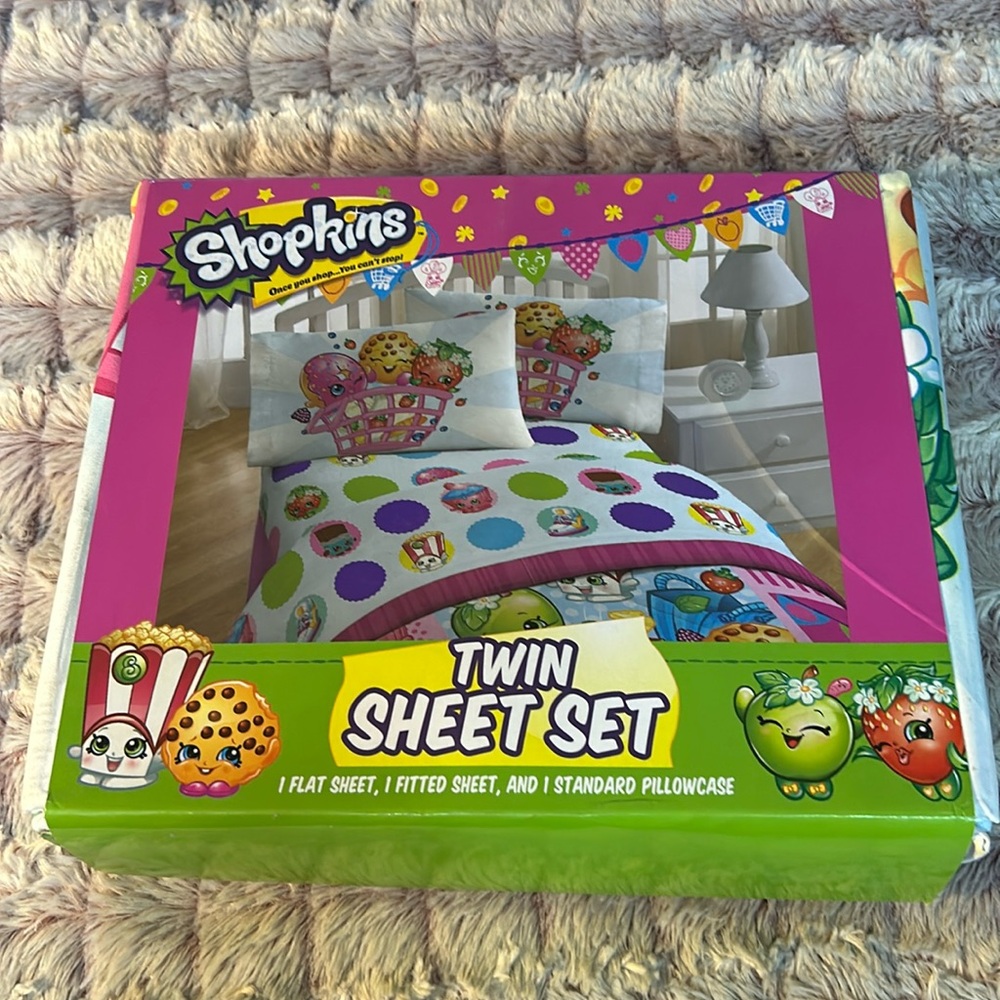 SHOPKINS Twin Sheet Set